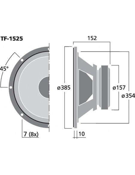 Difuzor bass Celestion TF-1525