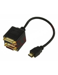 Adaptor HDMI Tata - DVI-D Mama Dublu