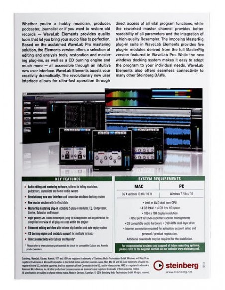 Steinberg Wavelab Elements 9