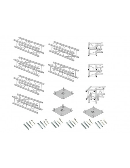 ALUTRUSS  Truss set QUADLOCK 6082 L-Figure 7x4x3.5m (WxDxH) 