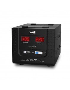 Stabilizator de tensiune Well AVR-SRV-3000VA-WL, 3000VA / 1800W