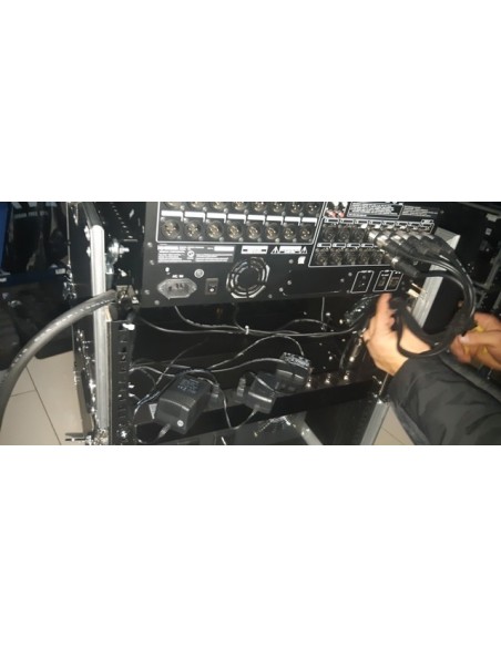 Rack combo mixer 19" 10U cu roti