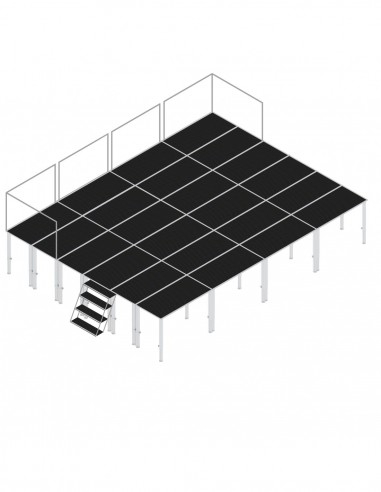 Podium scena 15 x 10 m cu balustrada...